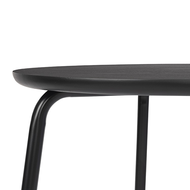 Стол обеденный round, D80 см, черный (77794)