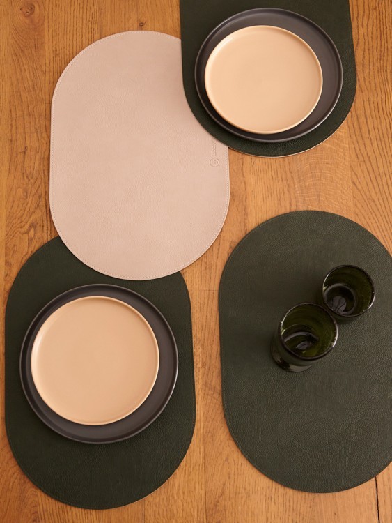 Салфетка сервировочная pool, 30х45 см, зеленая/бежевая (80100)