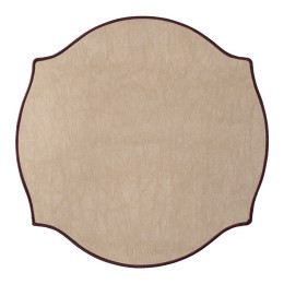 Салфетка сервировочная etica, D38 см, бежево-розовая (80267)