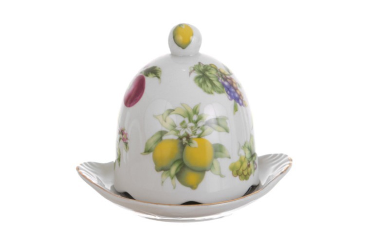 Лимонница с крышкой диаметр=10 см.высота=12 см. Porcelain Manufacturing (178-923) 