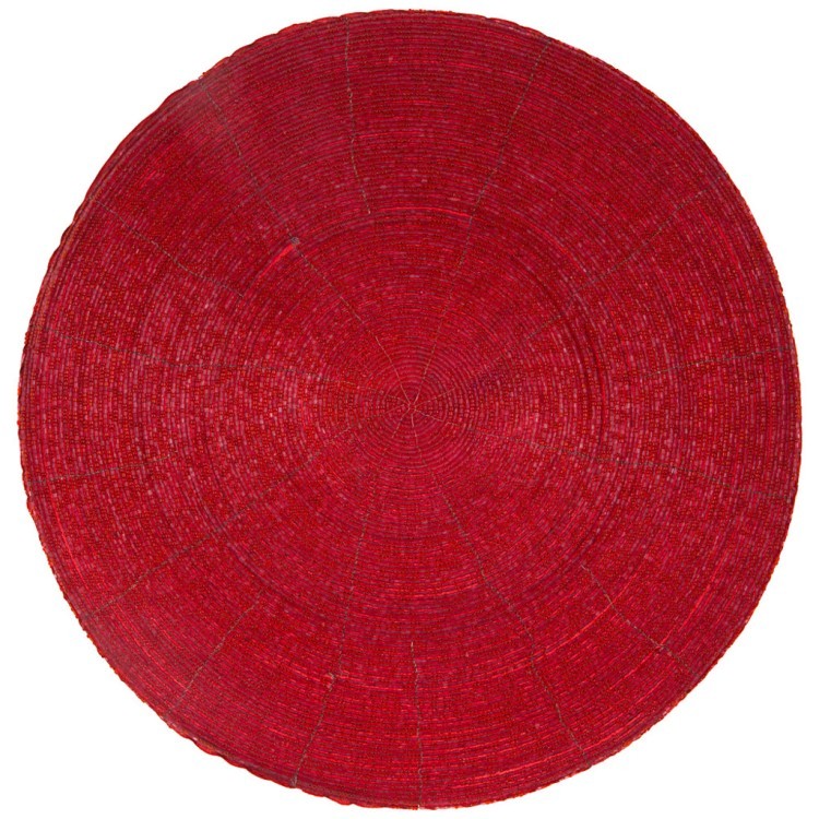Подстановочная салфетка "бисерный плейсмат" диаметр=35 cm без упаковки Lefard (728-100)