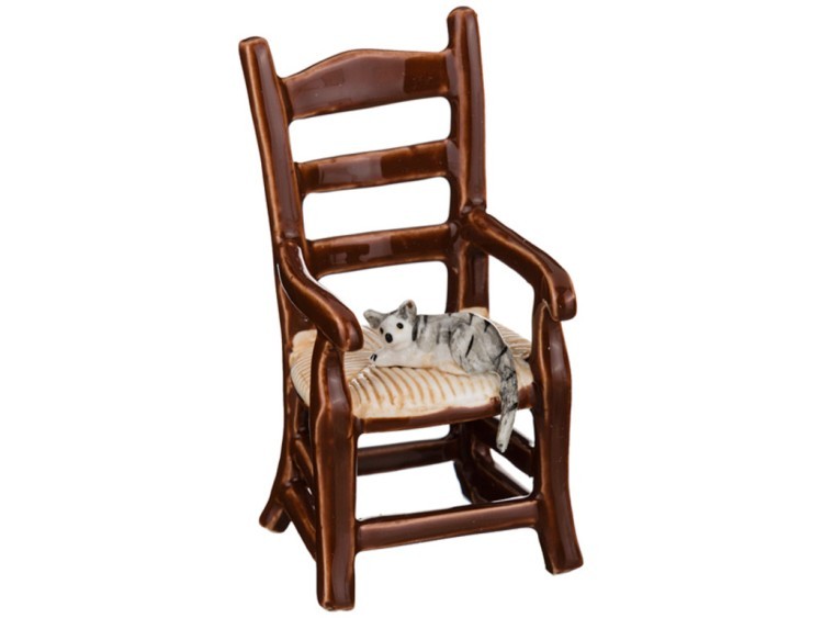 Фигурка "котенок на стуле" высота=9 см (кор=144шт.) Lefard (101-474)