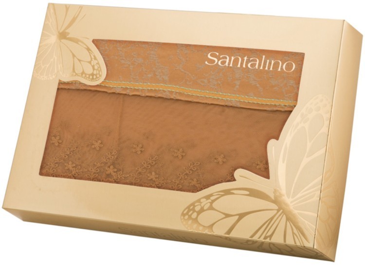 Скатерть"муар" 140х180см,горчица100% п/э, с кружевом SANTALINO (850-834-26) Скатерть"муар" 140х180см,горчица100% п/э, с кружевом SANTALINO (850-834-26)