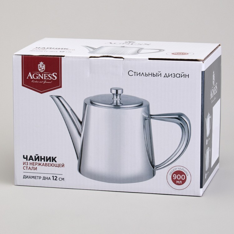 Чайник agness, 900 мл Agness (916-430)
