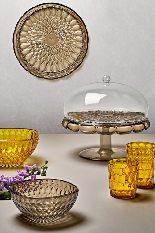 Блюдо для торта с крышкой vanity, D30 см, коричневое (79080)