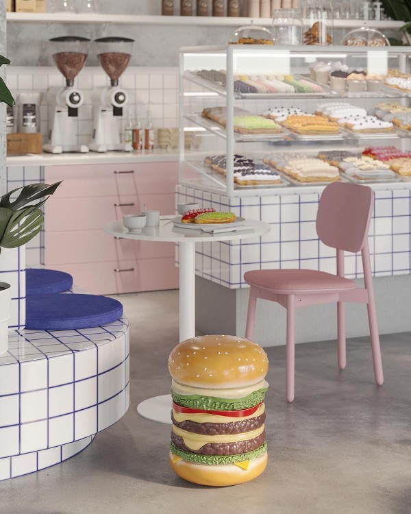 Табурет hamburger, 36х46 см (79405)