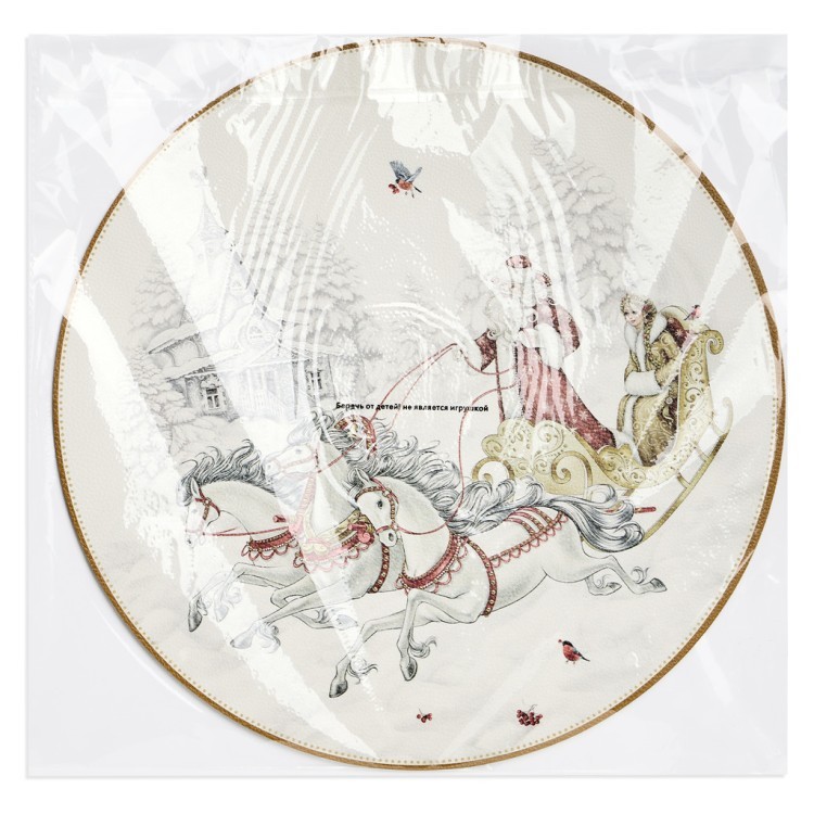 Набор подстановочных салфеток "морозко" из 2 шт., диаметр=38 см Lefard (771-143)