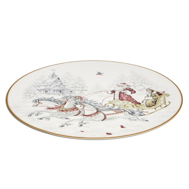 Набор подстановочных салфеток "морозко" из 2 шт., диаметр=38 см Lefard (771-143)