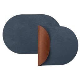 Салфетка сервировочная pool, 30х45 см, синяя/коричневая (80103)