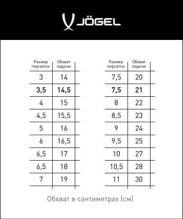 Перчатки вратарские JOGEL Magnum UL4 Aqua Negative, белый (1587204)