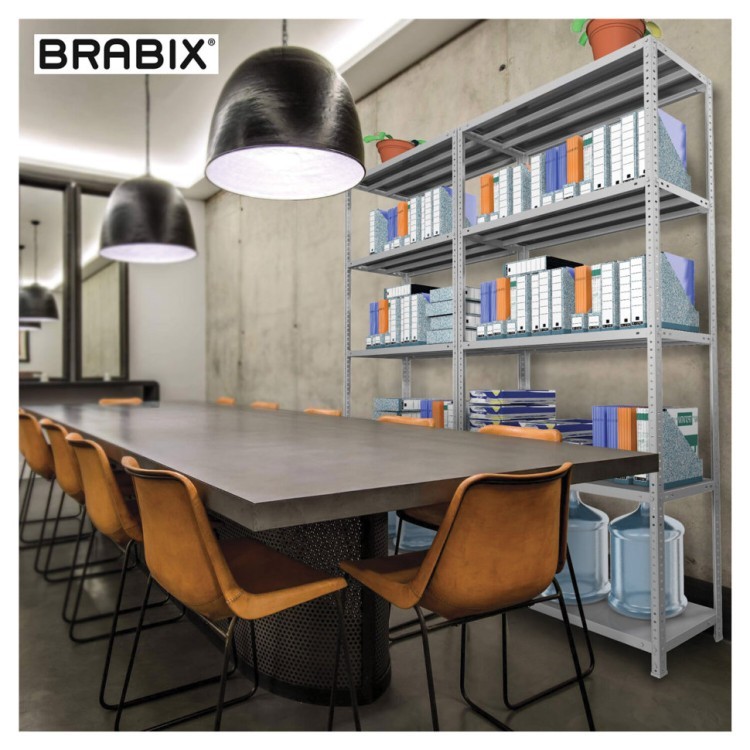 Стеллаж металлический Brabix MS Plus-185/50-4 (S241BR155402) (1) (73174)