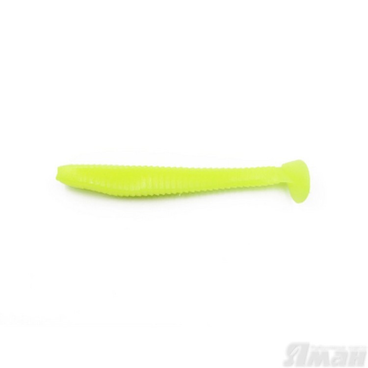 Виброхвост Yaman Flatter Shad, 3", цвет 02 - Chartreuse, 6 шт Y-FS3-02 (70543)