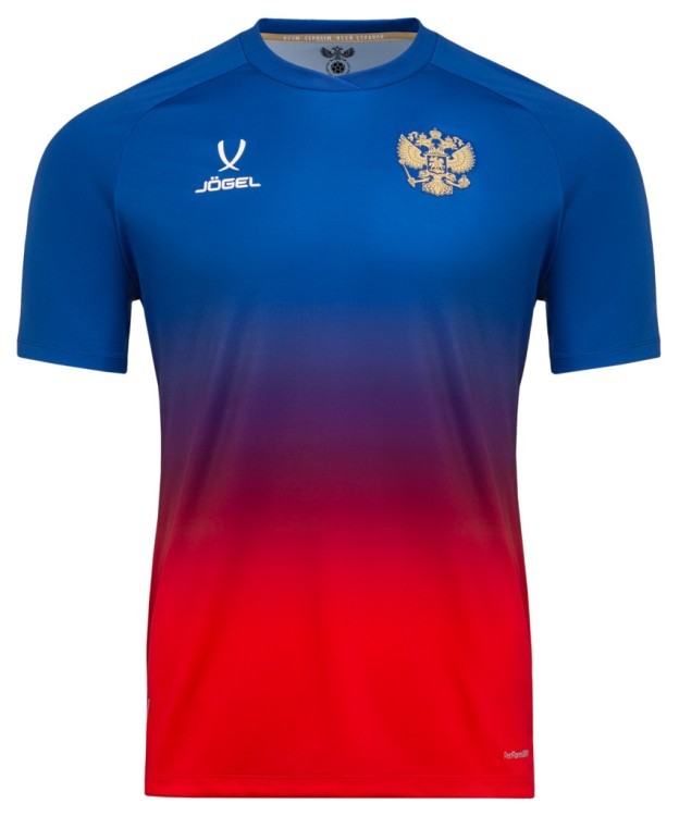 Футболка разминочная JOGEL NATIONAL PerFormDRY Pre-Match Tee, сине-красный (2110091)