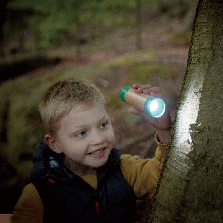 Детский механический фонарик "Время путешествовать" с чехлом (работает без батареек) из серии "Набор Туриста" (E5579_HP)