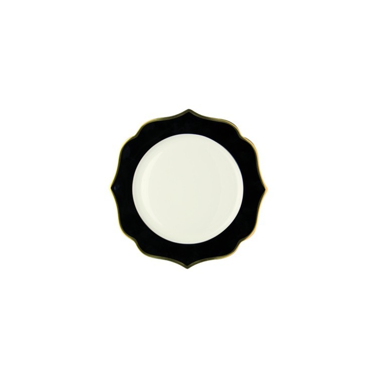 Тарелка LION005NE001150, костяной фарфор, black, ivory, gold, LE COQ Тарелка LION005NE001150, костяной фарфор, black, ivory, gold, LE COQ