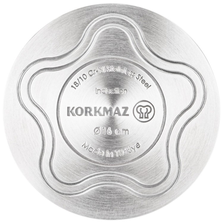 Кастрюля korkmaz perla со стекл. крышкой 20х11см / 3,5л KORKMAZ (902-016)
