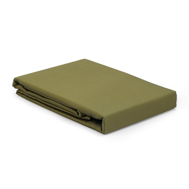 Простыня на резинке из премиального сатина светло-серого цвета из коллекции essential,  160х200х30 с (79849)