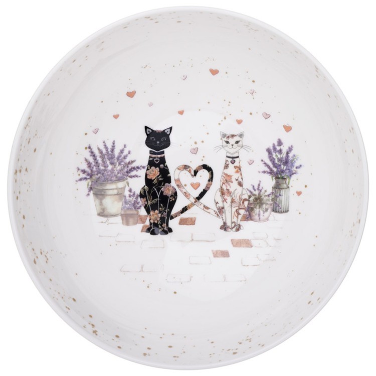 Салатник lefard "лавандовые коты" 17,5*6,5 см 850 мл Lefard (425-168)