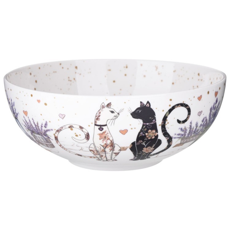 Салатник lefard "лавандовые коты" 17,5*6,5 см 850 мл Lefard (425-168)