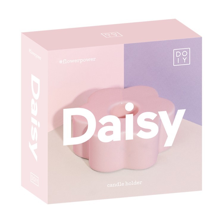 Подсвечник daisy, D8 см, розовый (78590)