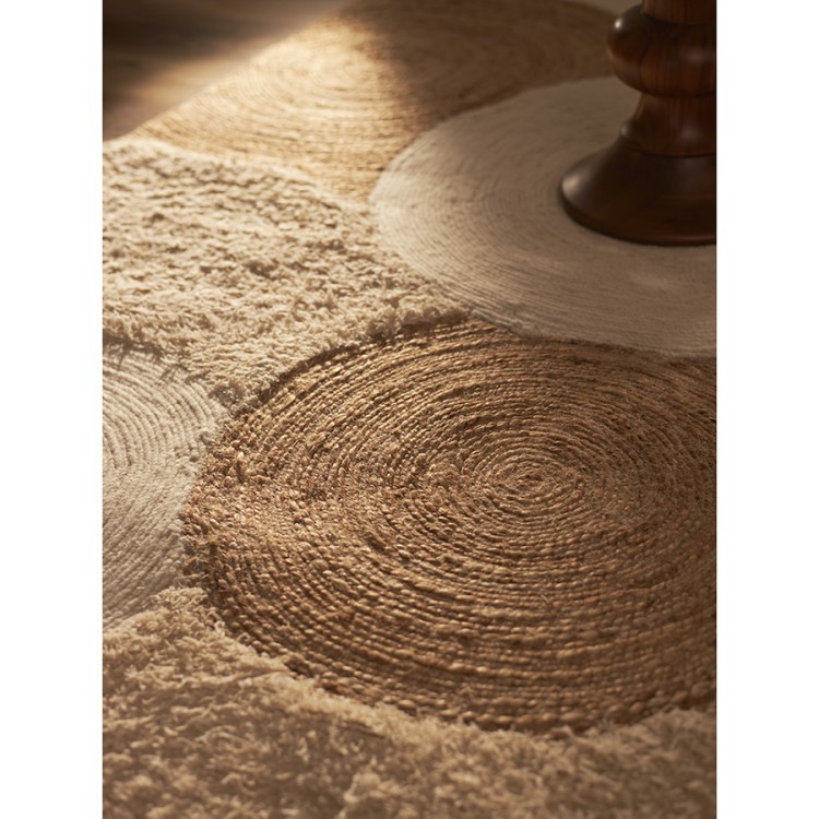 Ковер из джута, шерсти из хлопка agra из коллекции ethnic, 120х180см (76021)