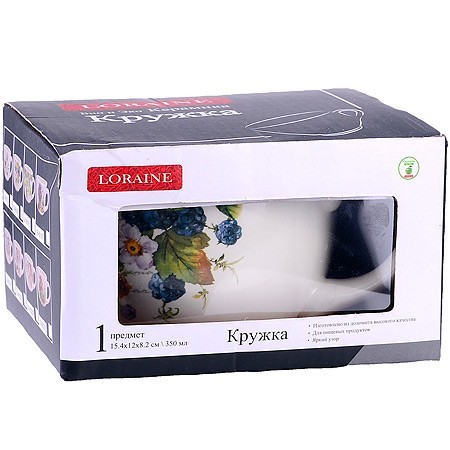 Кружка-супница 550мл Лесные ягоды с лимонами доломит LR (60143)