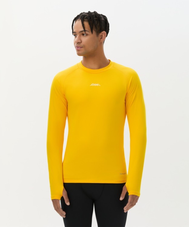 Джемпер компрессионный утепленный JOGEL CAMP PerFormDRY Baselayer Top Warm, желтый (2126296)