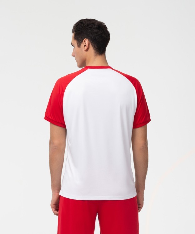 Футболка игровая JÖGEL CAMP Reglan Jersey, белый/красный (701702)