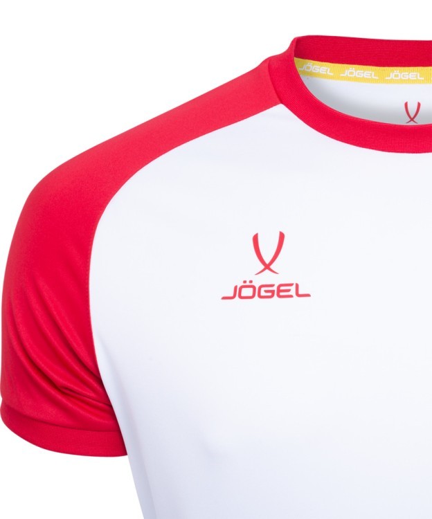 Футболка игровая JOGEL CAMP Reglan Jersey, белый/красный (701702)