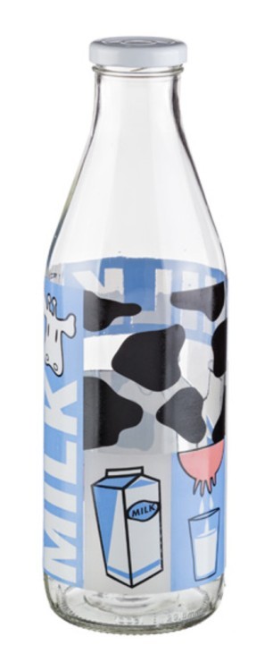 Бутылка для молока 1000 мл.без упаковки мал.запайка 1/6 (кор=1шт.) Cerve (650-541)