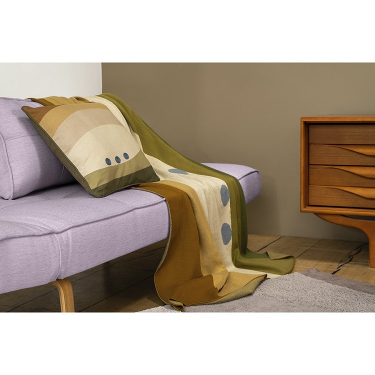 Чехол на подушку из хлопка с принтом rice plantation из коллекции terra, 45х45 см (74424)