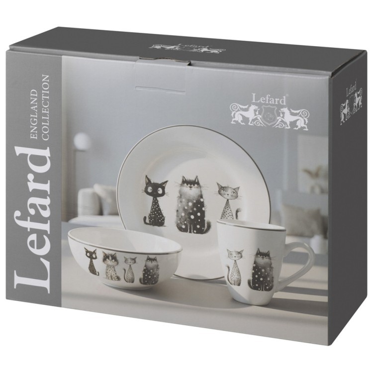 Набор посуды lefard "котики" 3 пр. (358-2403) 