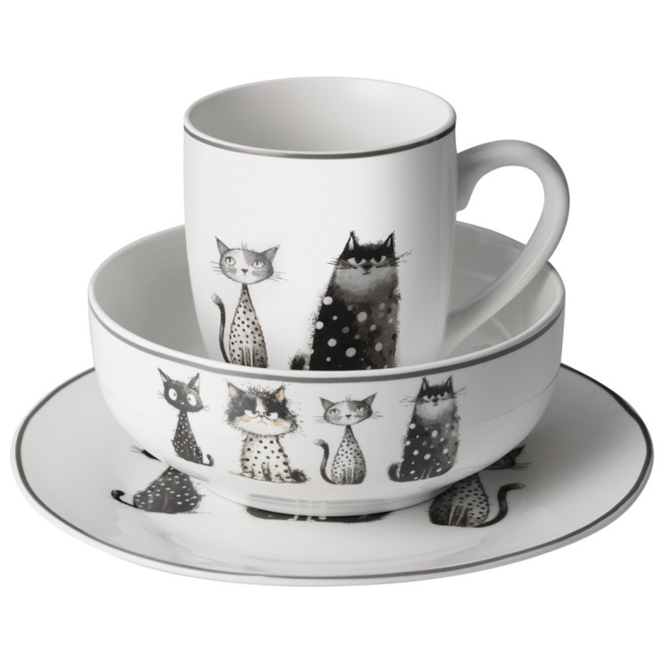 Набор посуды lefard "котики" 3 пр. (358-2403) 