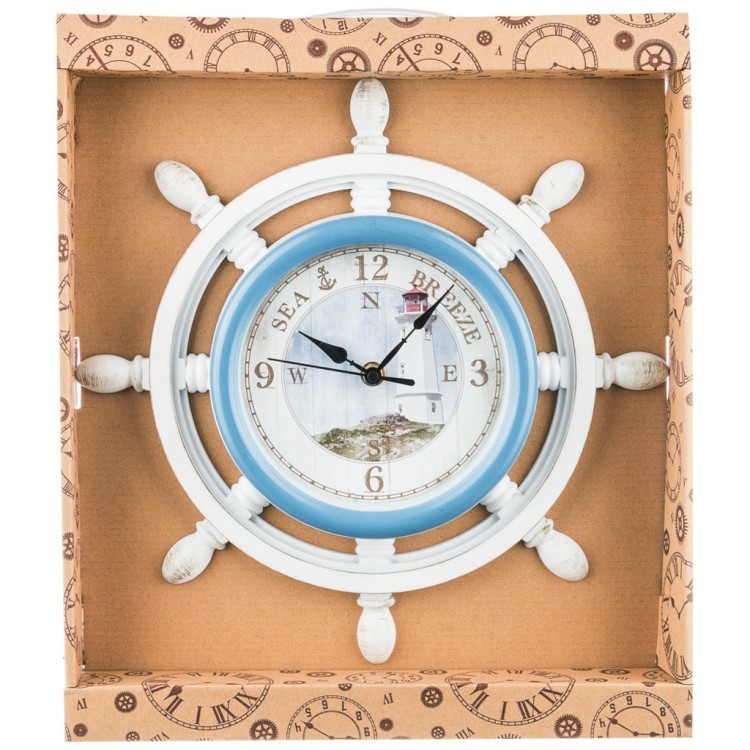 Часы настенные кварцевые "ship wheel" 33 см Lefard (220-403)