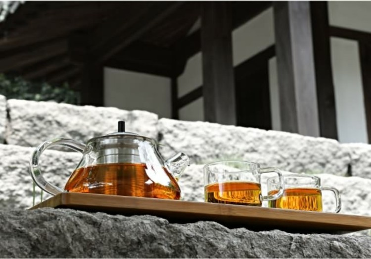 Чайник S'056СНЯТО, Боросиликатное стекло, металл, clear/chrom, SAMADOYO