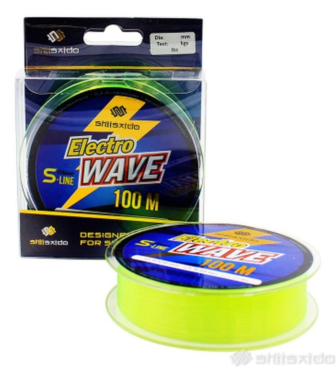 Леска Shii Saido Electro wave, 100 м, 0,203 мм, до 3,20 кг, желтая SSE100-0,203 (70960)