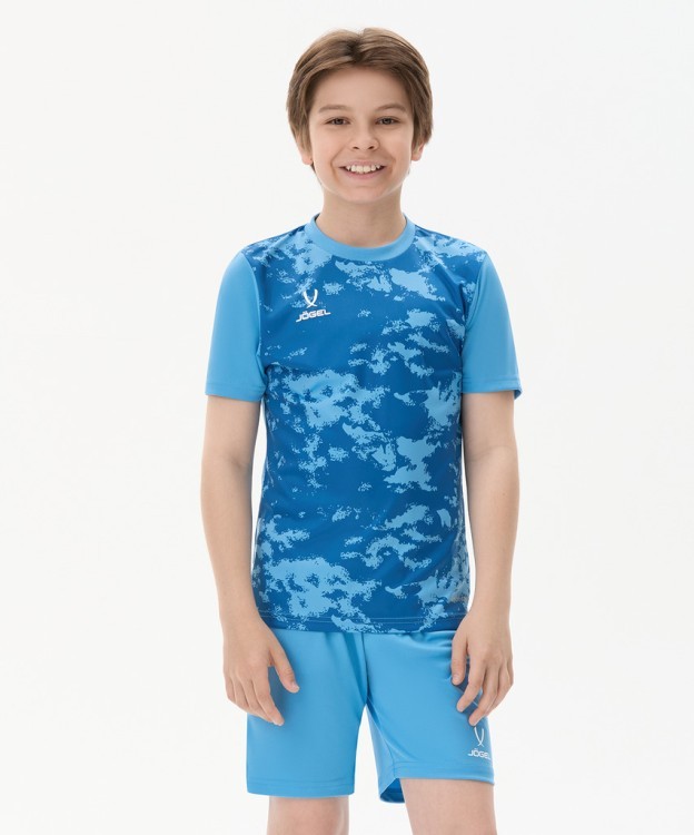 Футболка вратарская JOGEL DIVISION PerFormDRY SPLASH GK Jersey, голубой, детский (2120970)