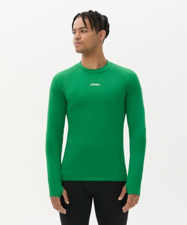 Джемпер компрессионный утепленный JOGEL CAMP PerFormDRY Baselayer Top Warm, зеленый (2126298)
