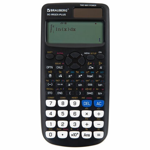 Калькулятор инженерный BRAUBERG SC-991EX-Plus (165х84 мм) 552 функции,10+2 разрядов 271726 (1) (96815)