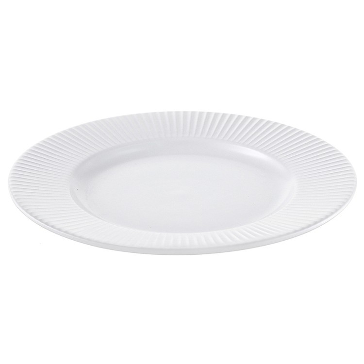 Набор тарелок soft ripples, D21 см, белые, 2 шт. (73509)