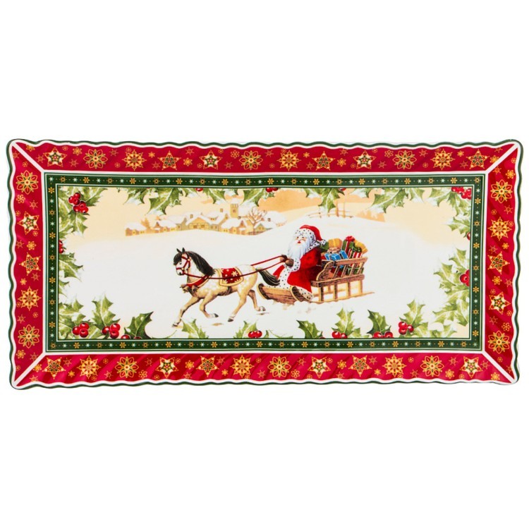 Блюдо "christmas collection" 36,5*18 см. высота=2 см. Lefard (586-435)