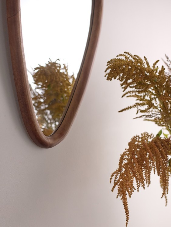 Зеркало настенное torhill, 55х78 см, коричневое (79221)