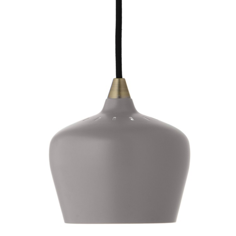 Лампа подвесная cohen small, 15хD16 см, серая матовая, черный шнур (67986)
