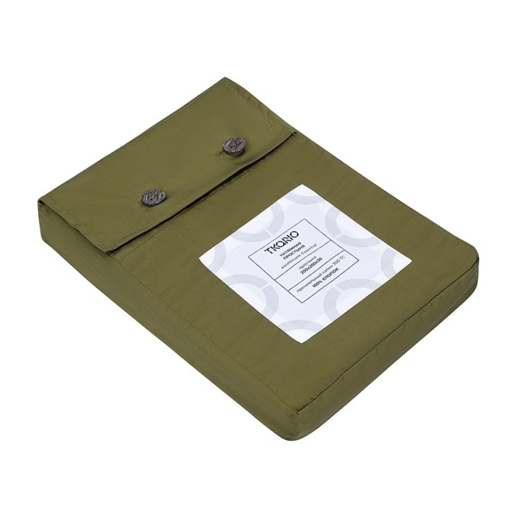 Простыня на резинке из премиального сатина светло-серого цвета из коллекции essential, 200х200х30 см (79851)