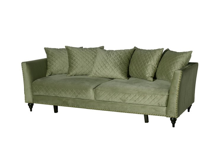 Диван Sorrento 230M трехм.раск,велюр оливковый Colt1002-OLIV 230*101*86 (TT-00016714)