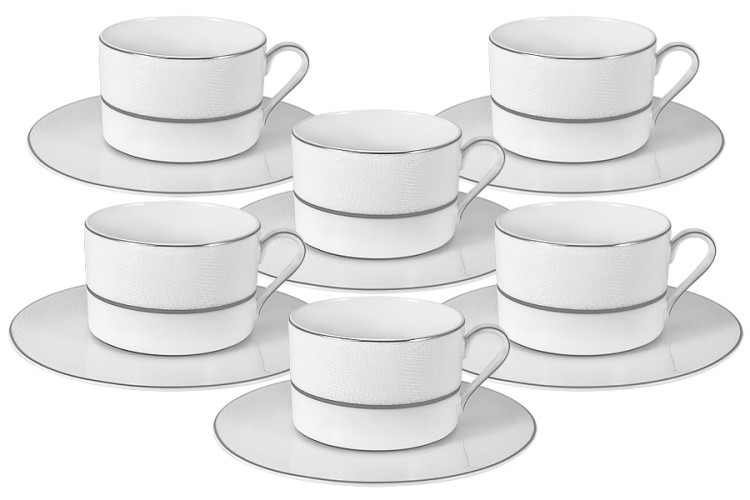 Чайный набор Миллениум : 6 чашек + 6 блюдец - NG-I180902B-T6 Naomi