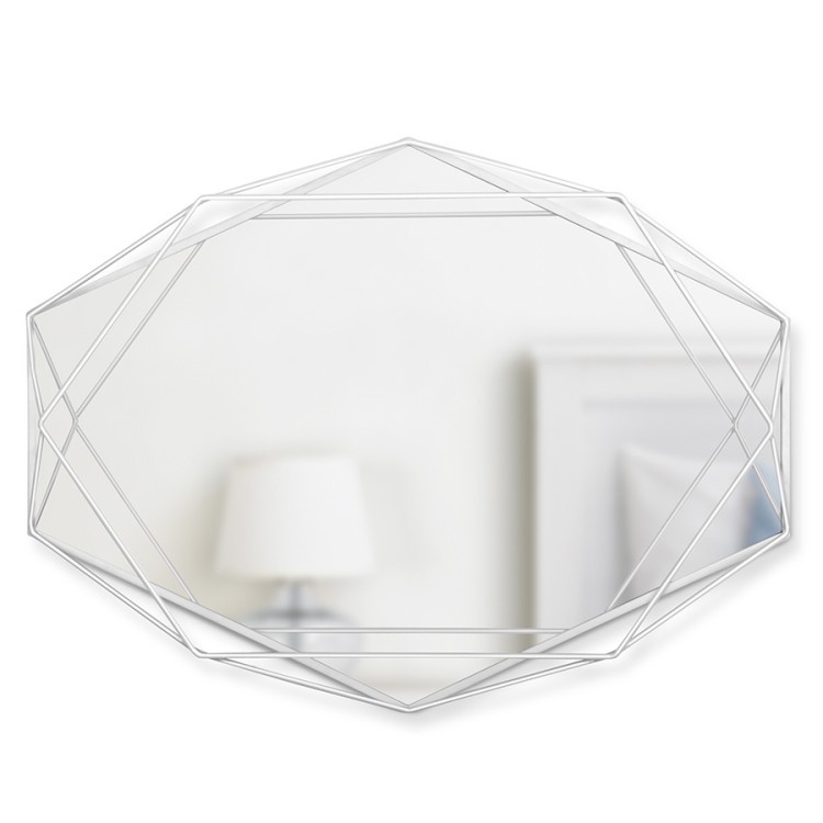 Зеркало prisma, 43х9х57 см, белое (66343)