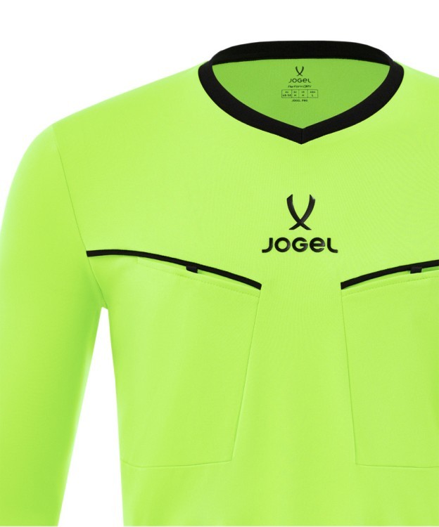 Лонгслив судейский JOGEL DIVISION PerFormDRY Referee LS Tee 2.0, желтый неон (2133763)