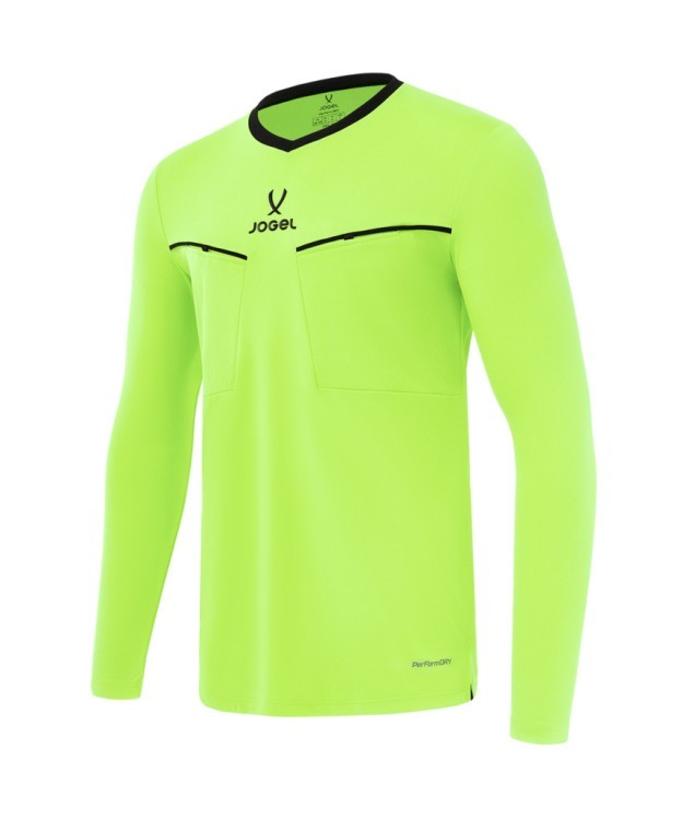 Лонгслив судейский JOGEL DIVISION PerFormDRY Referee LS Tee 2.0, желтый неон (2133763)