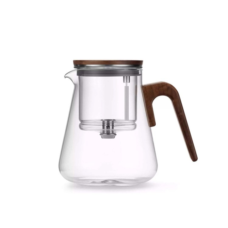 Чайный инфузер BP-12, Боросиликатное стекло, нержавеющая сталь, clear/brown, SAMADOYO
